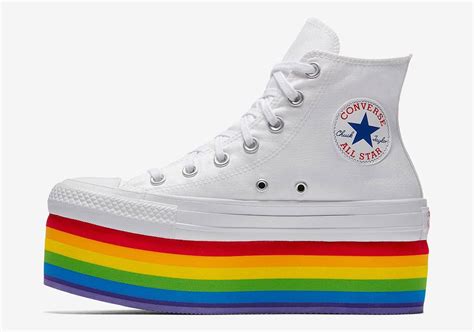 rainbow platform converse.